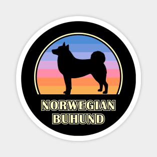 Norwegian Buhund Vintage Sunset Dog Magnet